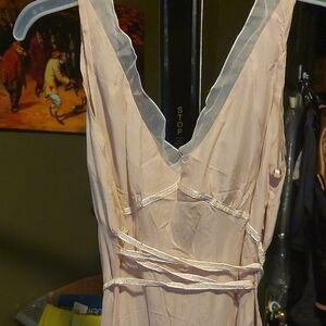 Odille Light Pink Chemise with Sheer Accents